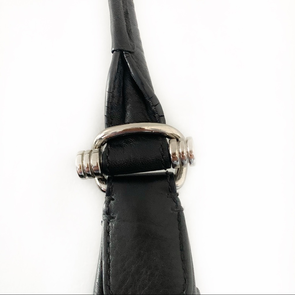 Banana Republic Black Leather Shoulder Bag/Purse - Picture 3 of 12